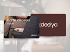 Visuel de la carte cadeau digitale DEELYA à offrir pour permettre de choisir son support d'assise active et son coloris favori.